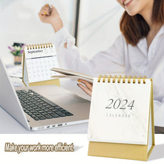 Marble Pattern Desk Calendar Mini Desktop Calendar
