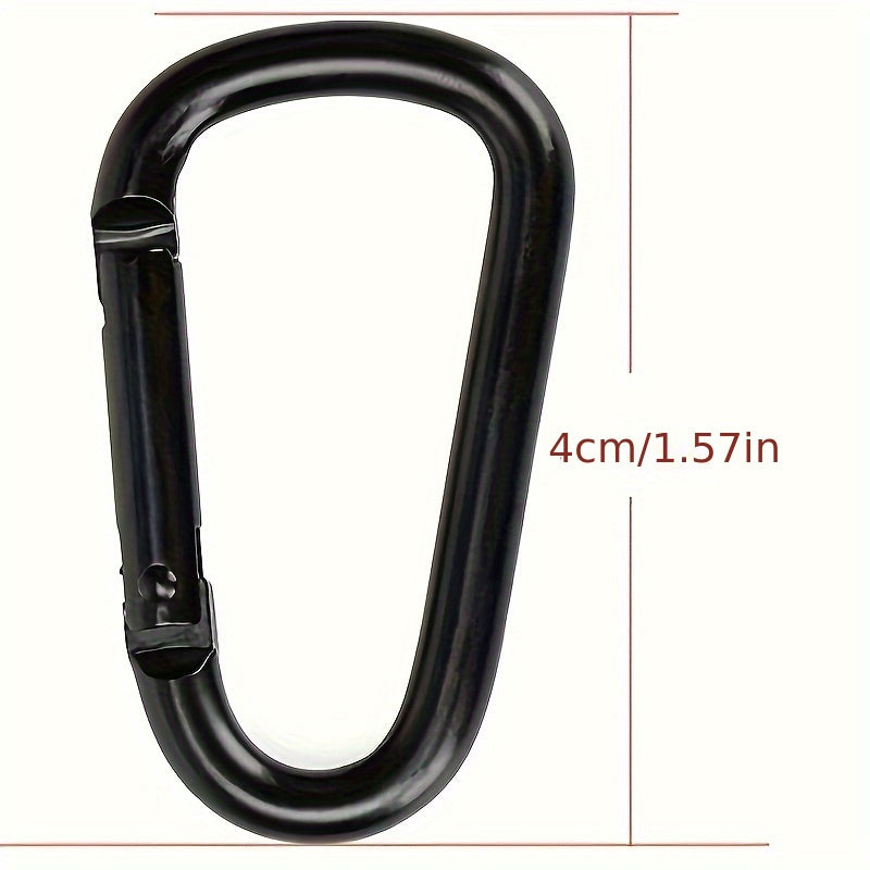 6pcs 1.57 inch Small Carabiner Keychain D-ring Key Chain Buckle