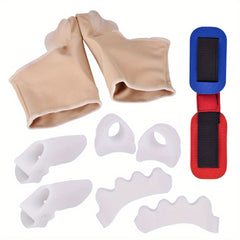 9pcs Silica Gel Toe Separators for Foot Health