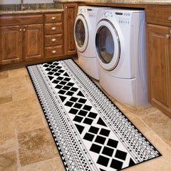 Nordic Minimalist Long Hallway Rug Kitchen Mat Absorbent Bath Mat