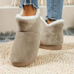 Women's Winter Plus Fleece Snow Boots Non slip Medium Tube