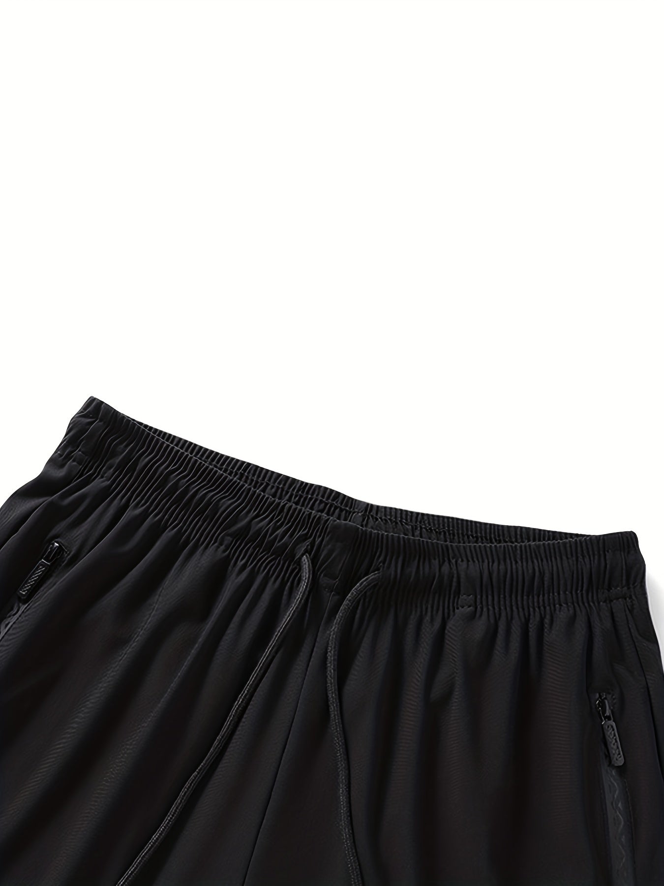 Breathable Men's Joggers with Zipper Pocket for Summer