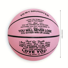 Size 7 Basketball Gift for Granddaughter with Pump