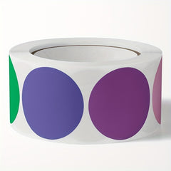 500 Pieces Round Blank Sticker Hand written Label Dot Label Roll
