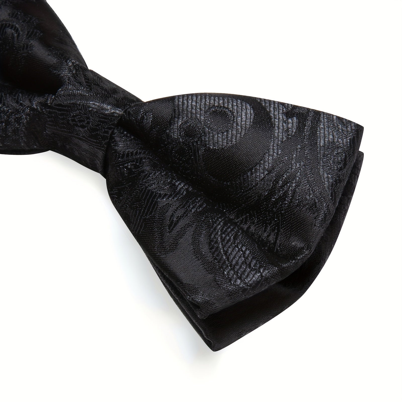 Men Silk Paisley Cravat Cufflinks Hanky Set Wedding Butterfly Tie