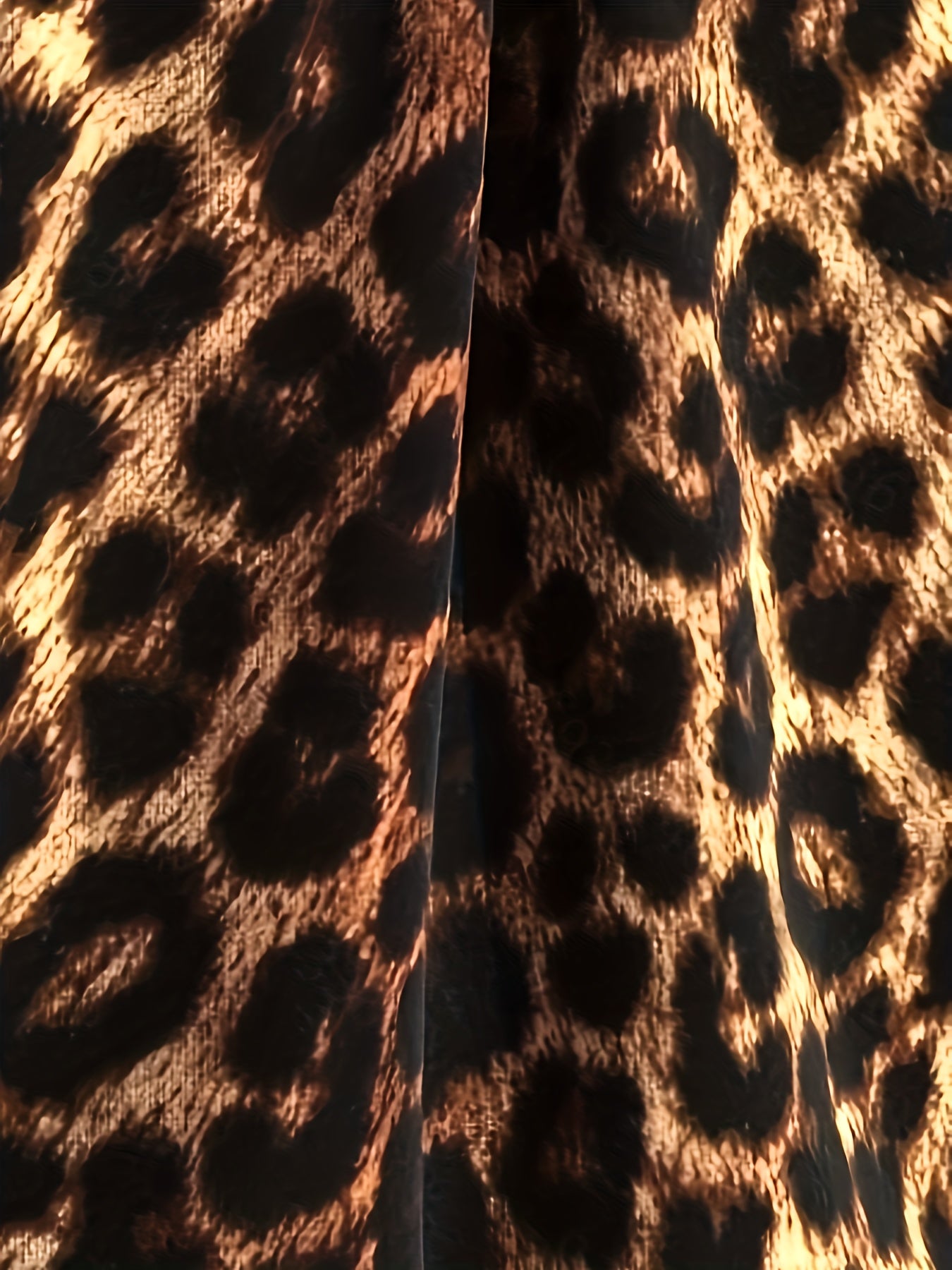 Leopard Print Tankini Set Square Neck Cami Top & Shorts