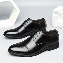 Men's Derby Shoes Lace up Front Dress Shoes For Men Business Formal Wedding Tie