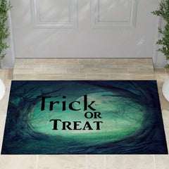 Haunted House Door Mat Spooky Halloween Theme Non Slip Welcome Mat
