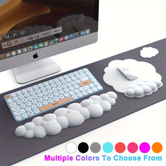 Ergonomic Memory Foam Wrist Rest Set - Mouse Pad, Wrist Support Pad, Coaster
