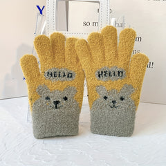 Kids' Cartoon Winter Gloves Coldproof Warm Keeping
