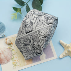 Cartoon Characters Jacquard Hand tied Tie for Men