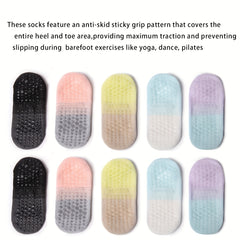 6Pairs Women's Non slip Yoga Pilates Socks Soft Comfortable Ankle Socks