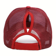 Kids Mesh Sunshade Ponytail Baseball Cap