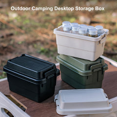 7pcs Outdoor Camping Mini Storage Boxes w/ Bottle for Travel, Barbecue, Camping