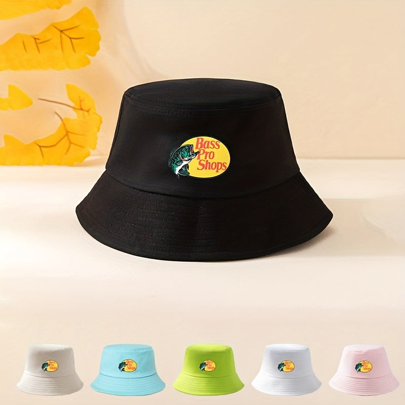 Fish Print Bucket Hat Bright Candy Unisex Basin Hat Hip Hop Couple Beach Hats