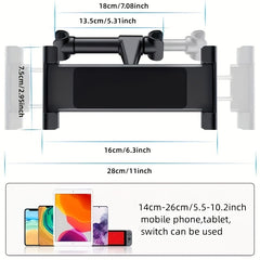 Tablet Headrest Holder Stand Cradle for iPad, Galaxy Tabs, Cellphones & Tablets