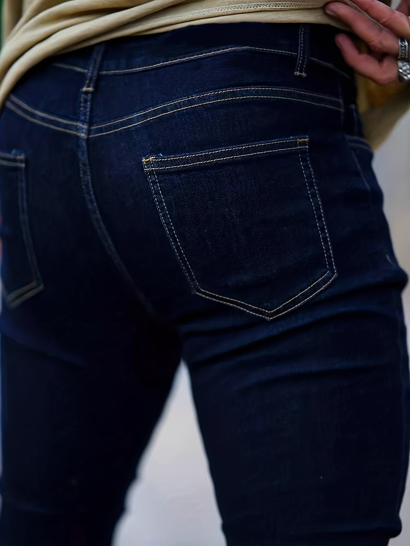 Men's Classic Slim Fit Stretch Denim Jeans