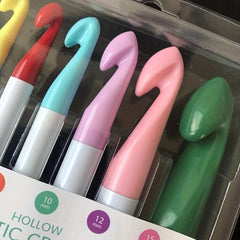 7pcs Colorful Plastic Crochet Hooks Set 7.0mm-20mm