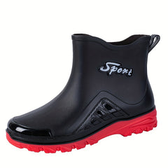 Men's Sport Letter High Top Boots Non Slip Waterproof Shoes