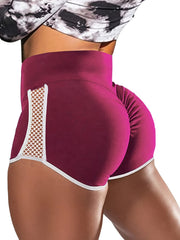 Women's Cut Out Skinny Shorts High Waist Yoga Shorts