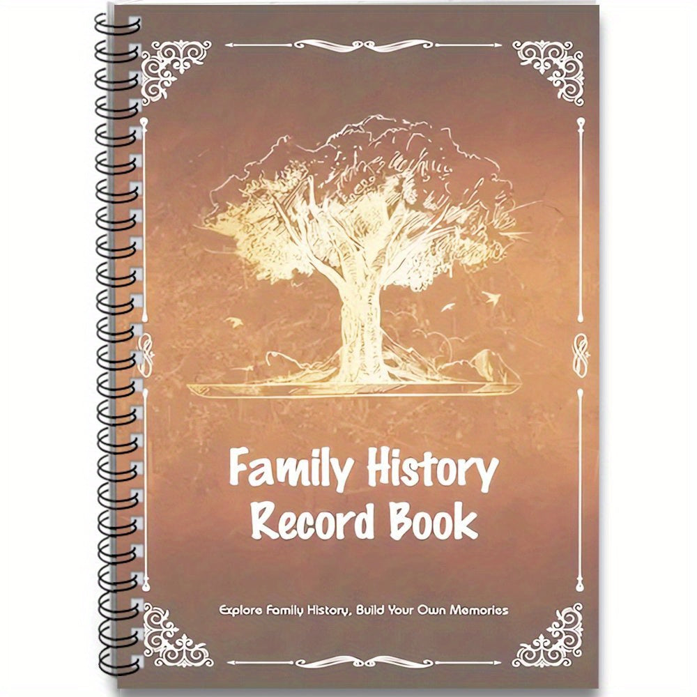 Family History Record Book Spiral Notebook Journal 100 Pages