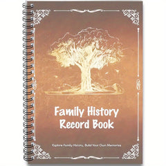 Family History Record Book Spiral Notebook Journal 100 Pages