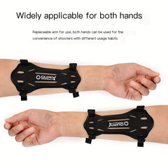 Adjustable Protective Rubber Arm Guards Bracer with 2 Straps