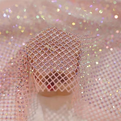 1pc Shine Stretch Fabric DIY Clothes AB Drill Cloth
