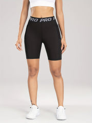 Mesh Patchwork Tight Shorts Fitness Yoga Running Shorts