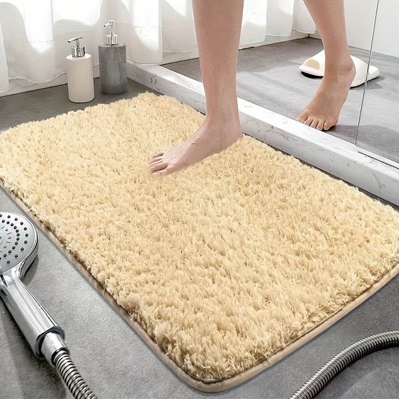Plush Thickened Bathroom Rug Non-slip Soft Mat