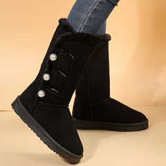 High Top Snow Boots for Women Winter Warm Hiking Boots