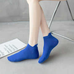 6 Pairs Embroidery Pattern Low Cut Ankle Socks Women's Stockings
