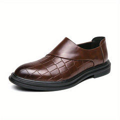 Men's Zipper Loafer Shoes Comfortable Non Slip for Business