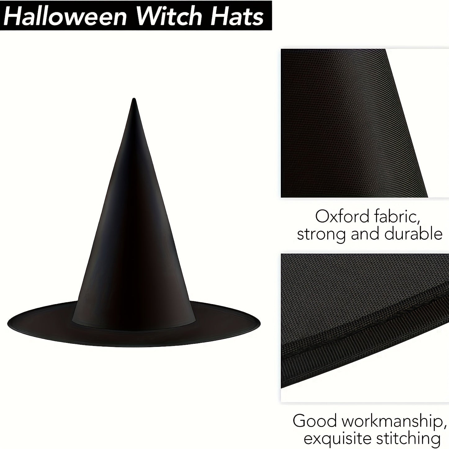 Witch Hat For Makeup Dance Party Magician Witch Cosplay Prop Oxford Cloth