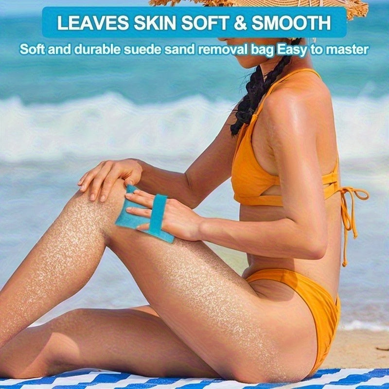Portable Foot Sand Remover with Exfoliating Bristles
