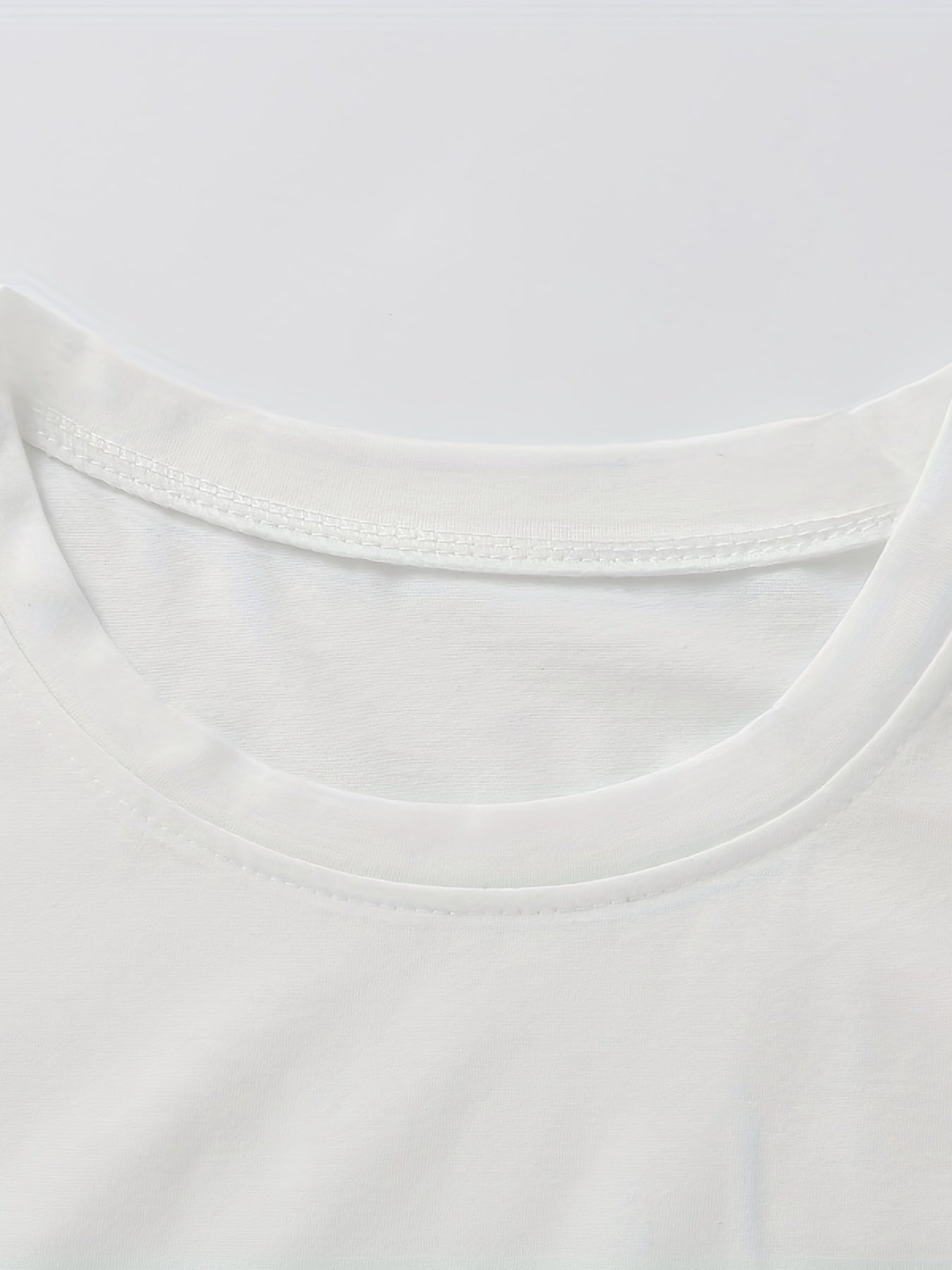 Letter Printed Crew Neck Casual Sports T-shirts