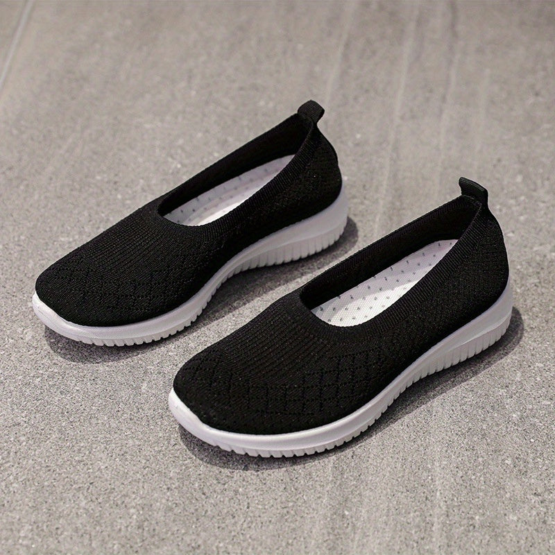 Women's Breathable Slip On Flat Soft sole Shoes Lightweight & Comfy Shoes