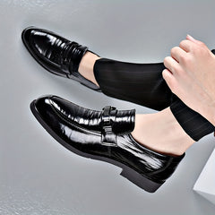 Men's Leather Oxford Shoes Non Slip Dress Shoes For Business