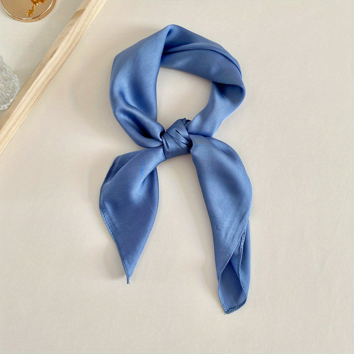 98cm Satin Head Neck Scarf Silk Feeling Hip hop Scarf For Girls