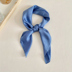 98cm Satin Head Neck Scarf Silk Feeling Hip hop Scarf For Girls