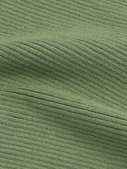 Skinny Ribbed Tank Top High Neck Sleeveless Solid Top