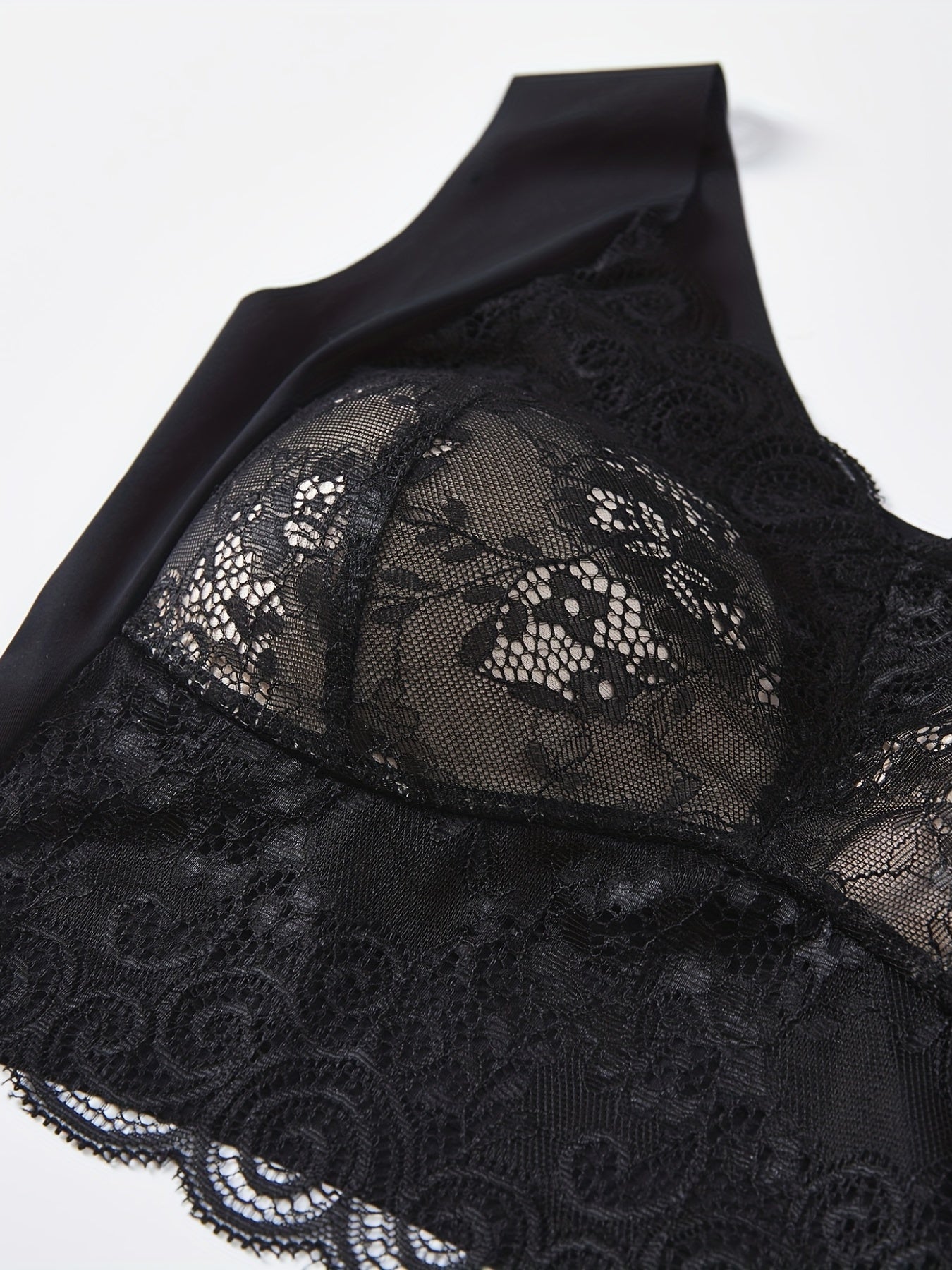 3pcs Lace Wireless Bras with Wide Straps