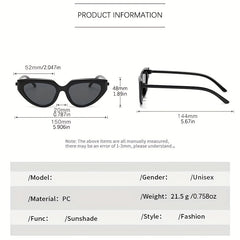Triangle Cat Eye Sunglasses Men Women UV400 Sun Shades