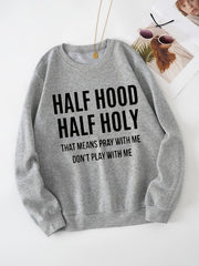 Letter Graphic Sporty Sweatshirt for Women