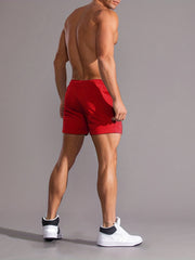 Palm Tree Pattern Graphic Drawstring Shorts Men's Summer Vacation Resort