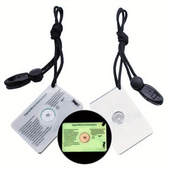 SOS Luminous Signal Mirror for Outdoor Emergency Adventure