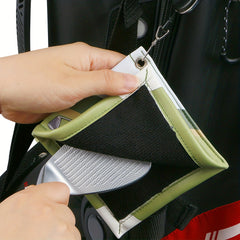 Portable Golf Club Towel Wipe Double-sided Microfiber Ball Towel Cleaning Tool