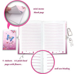 Girls Diary With Lock Kids Journal Stationary Set Mermaid Gift