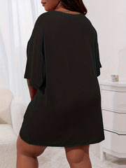 Leopard Print Lounge Set Tee & Shorts Pajamas
