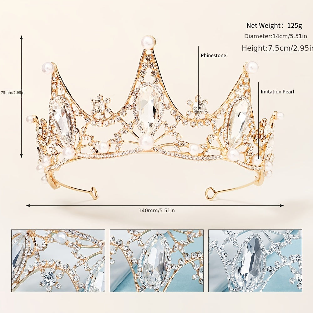 Crystal Crown Hairband Party Favor Decorations Tiara Wedding Birthday